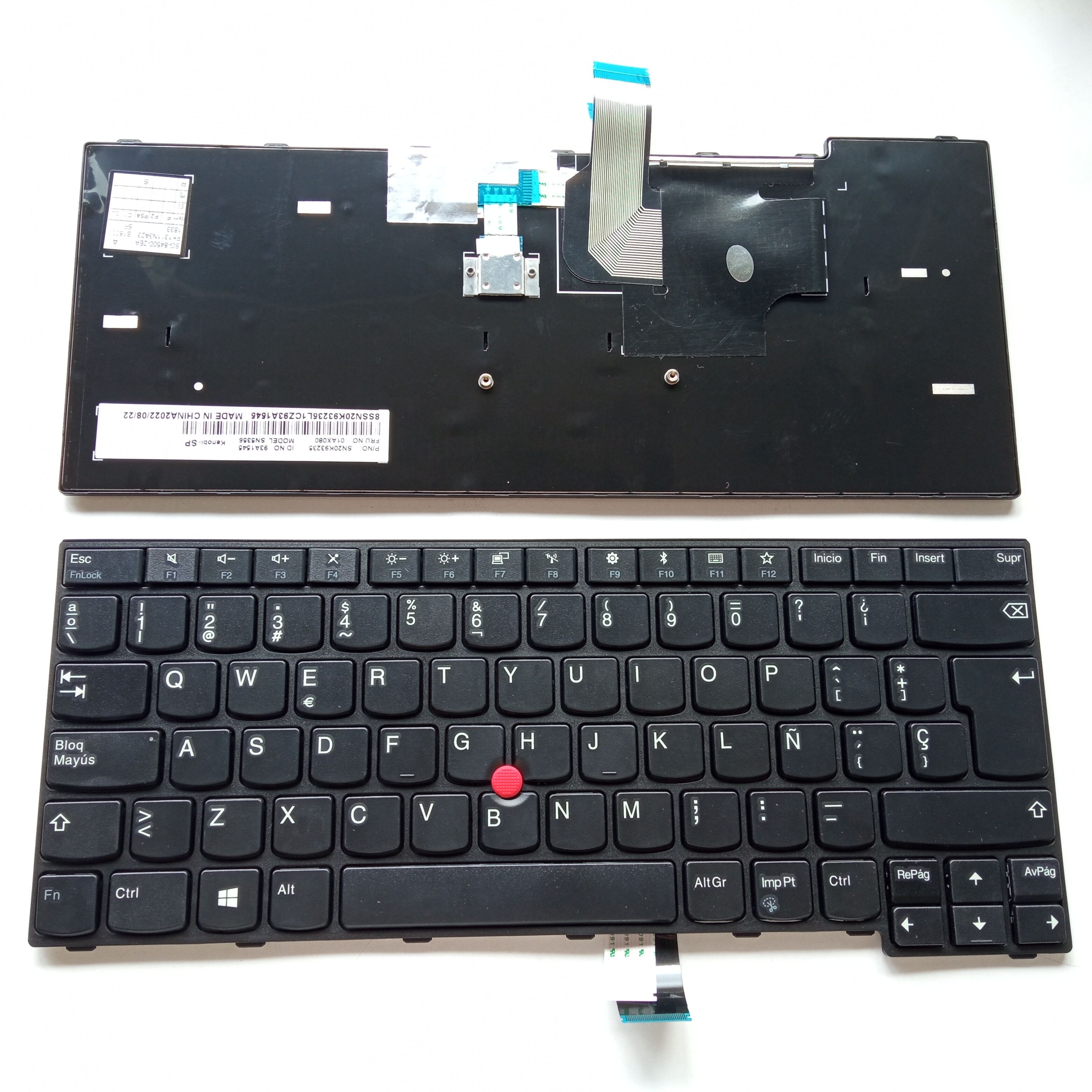 Picture of New Replacement Laptop Keyboard For IBM E470/E475/E470C BLACK FRAME BLACK (OEM) SP Layout